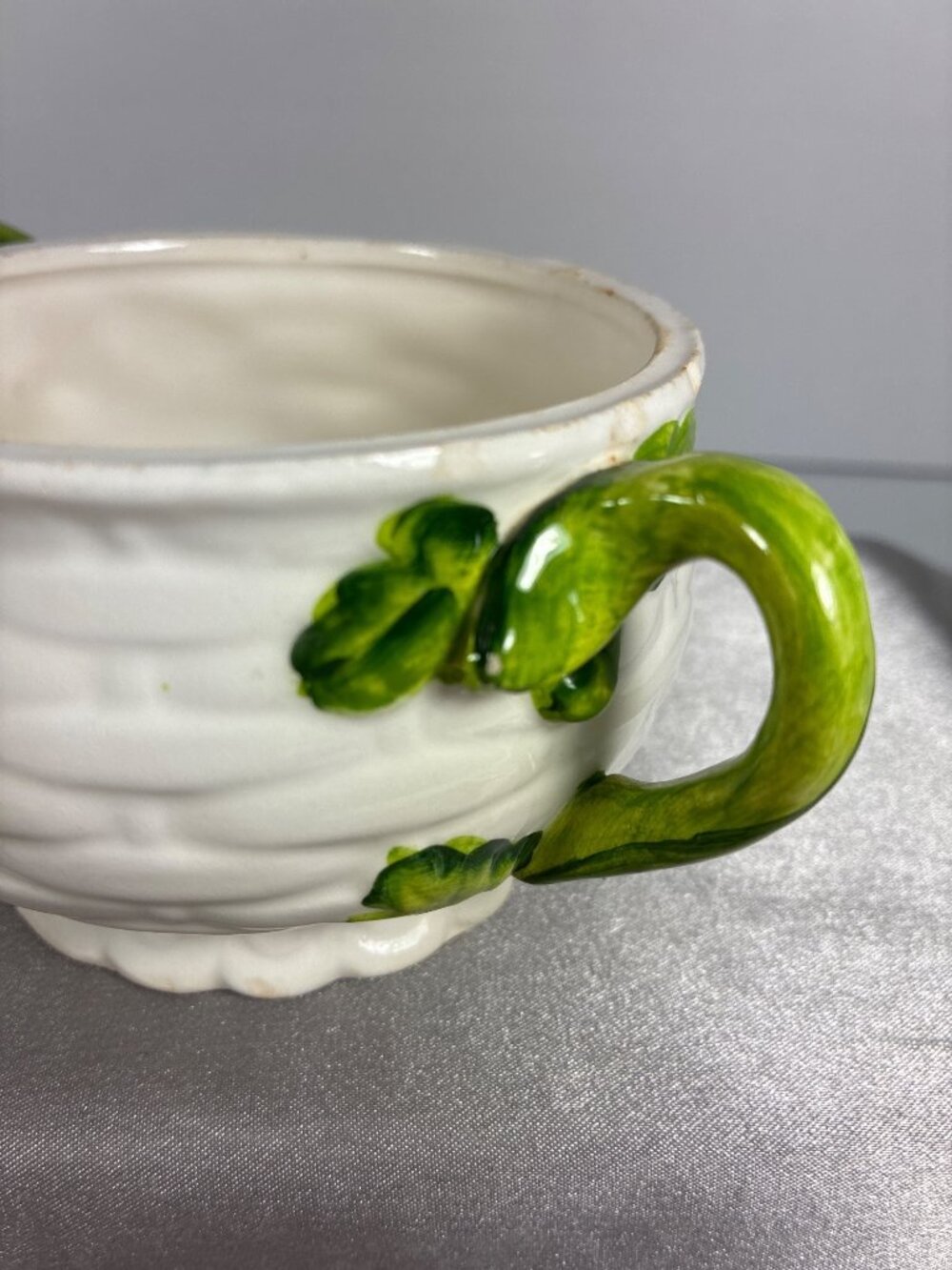 Vintage Lefton Rustic Daisy Sugar Bowl - Picture 11 of 14